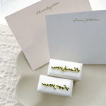 【文字はんこ】thankyou  foryou　ミニサイズ　持ち手付き　アクセサリー台紙　シール　(単品)