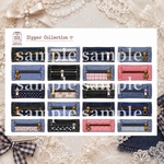 Zipper Collection Vol.3｜デニムファスナーコラージュシート A4
