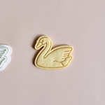 スワンのスタンプクッキー型　（swan文字入りは要選択）