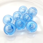 10ケ入・17ｍｍ・泡入りガラス玉・コバルト
