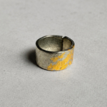 金箔錫リング / trace gold leaf ring