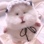 はむにぎりのヘッドドレス 白黒とうさぎポシェット風