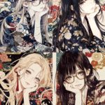 【7月受注販売品】SWEET GIRL JAPANESE 4CS　コラージュシート