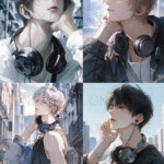 【7月受注販売品】SWEET BOY HEADPHONE 4CS　コラージュシート