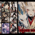 【7月受注販売品】JAPANESE DRAGON A6　両面デザインペーパー 100枚セット