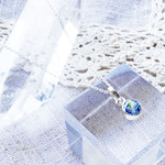 ★パワースポット・バリ島から空輸便でお届け★［Silver925］アクアマリンの小粒シルバーペンダント（6mm）