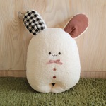 《受注制作》ギンガムチェックのおおきなぼたんおちち　ピンク