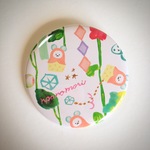 ＊んぱ＊のもりオリジナル缶バッチ　森柄　