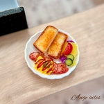 喫茶店のモーニングプレート