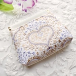 金糸が煌めく✨大人のバネ口ポーチ/片手で開閉スマートバネ口ポーチ/フェイクレザー×インド刺繍リボン/12cmバネ口ポーチ/🧵受注製作