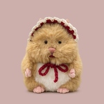 はむにぎり ボンネット 帽子 ハンドメイド かぎ針
