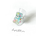  sugar candy bear ~soda collection~ ✵ シュガーキャンディベアの指輪 《 ボバラムネ 》  フリーリング     💍リングカラー選べます