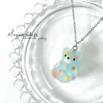 sugar candy bear ~soda collection~ ✵ シュガーキャンディベアのネックレス  《 ボバラムネ 》    ⛓️ ステンレス製チェーン45cm・カラー選べます