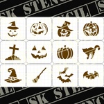 ステンシルシート　【H-5】　ハロウィン　Halloween
