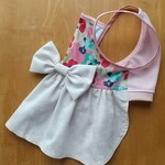 aaay様用 接触冷感ひんやりクールニット&ちじみライトピンク オーダー夏犬服