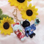 仲良しにゃんこ😺キーホルダー