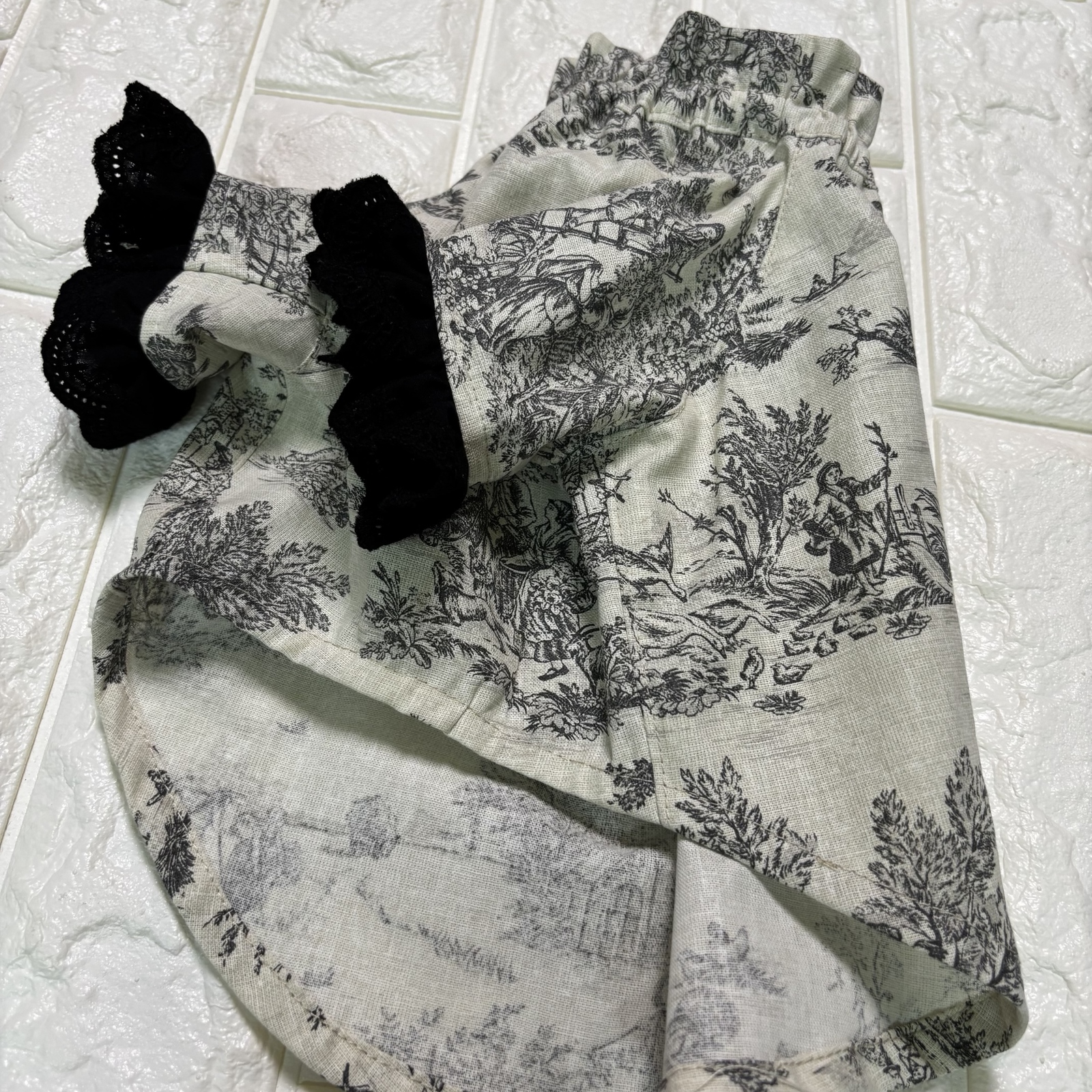 犬服 トワルドジュイ グレージュ ワンピ オーダー - mon chéri…dog