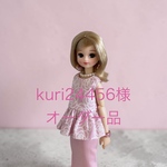 kuri24456様オーダー品　単品ピンクのチュニックブラウス　リカちゃん