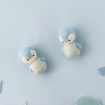 (左のこ)皇帝ペンギンの赤ちゃん ペンちゃん 羊毛フェルト