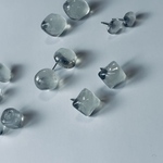 氷のような透明感｜氷晶｜ クリアレジンピアス・イヤリング｜ニュアンスアクセサリー｜涼しげ・シンプル・夏アクセサリー