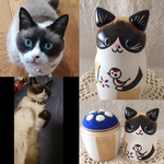 S様ペットオーダー品＊ 猫マトリョーシカ＊羊毛針山