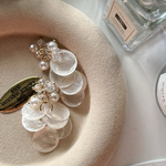 2pcs)4410)シェルタッセル)white)#2AA