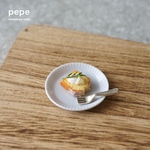 《ミニチュア》レモンパウンドケーキ(お皿＆フォーク付き)