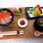 ＊H様オーダー品＊海鮮丼＆天ぷらセット