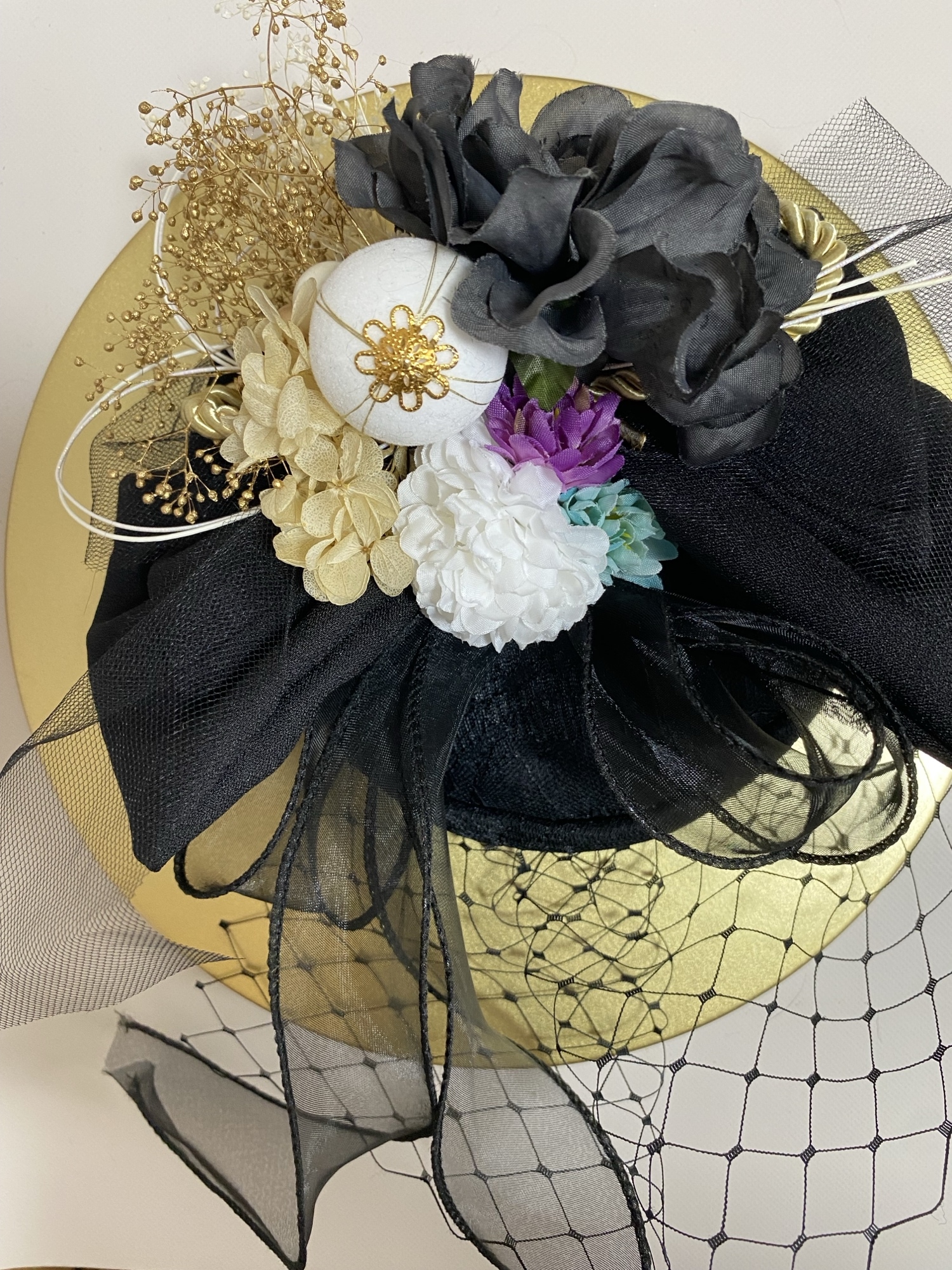 髪飾り リボン B 1通常網チュール - Nelutty♡購入前にはメッセージを