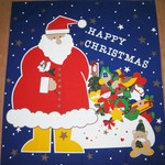 光る !!! クリスマス クロス 大判