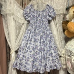 ⑤①④大きいサイズ＊LL〜5Lほど＊花柄ワンピース