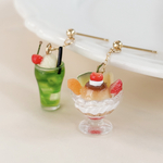 【特集掲載】プリンアラモード＆メロンソーダ　ピアス/イヤリング　