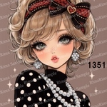 1351 オリジナルステッカー オリジナル人物ステッカー ステッカー シール りまりま  RimaRima