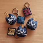 【ベネズエラ地震災害支援】こぎん刺しキーホルダー⌘チャリティー⌘刺繍