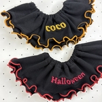 【ハロウィンカラーメロウスタイ】メロウスタイ　レタス巻き　巻きロック　変形巻き　メロウ　ペットメロウスタイ　猫スタイ　フリルスタイ　ハロウィンカラー　パーティースタイ　猫犬　ニットスタイ　ペットスタイ
