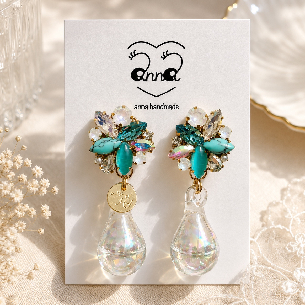 送料込み　9999⭐️お預かり⭐️円　ハンドメイドピアス セール／トゲトゲ惑星🪐ピアス／イヤリング - @nnaGALLERY | minne