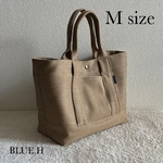 ★SALE・20%OFF・2500円→2000円★【ジーンズ生地のトートバッグ】M size・ランチバッグ・サブバッグ・通勤バッグ・マザーズバッグ・ハンドバッグ