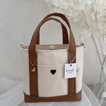 kinari×brown♥canvas tote