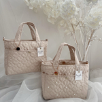 beige‎🤍ハートキルティングバッグ 小size