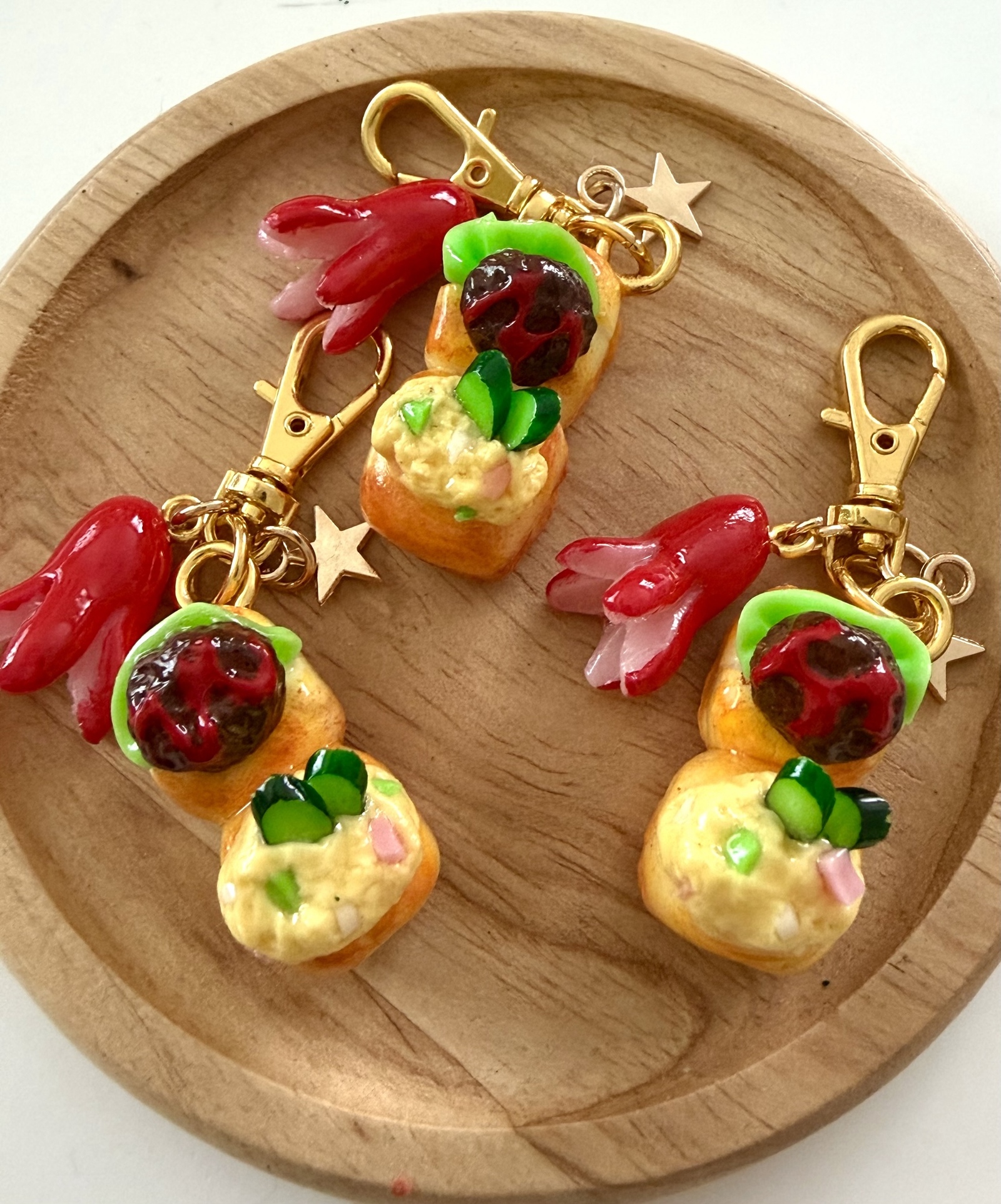 ハンバーガー チャーム 食品サンプル ミニチュアフード フェイクフード