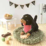 【ayura様オーダー品】ミニチュアダックスちゃん(据置&キーホルダー)