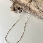 【New】delicate  beads necklace (ゴールド＆パール)