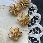 【2個】26mm/ゴールド/フラワーパーツ