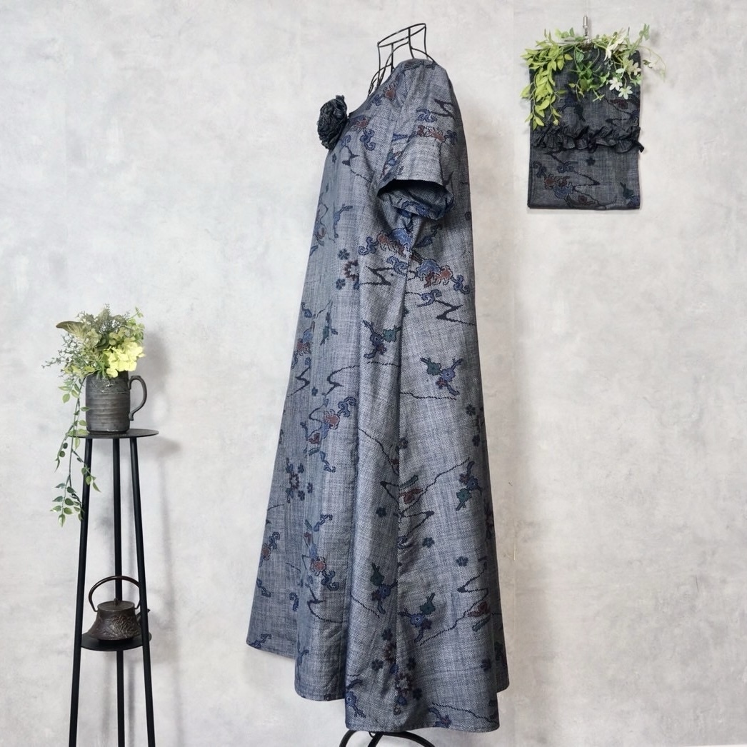 SALE 2,000円OFF🌸13,500円⇒11,500円】大島紬 着物リメイク👘字空き