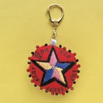 《売り切れたら終了!!》気まぐれ刺繍キーチェーンシリーズ　星