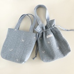みかん様ご依頼品　巾着バッグ　ミニトートバッグ