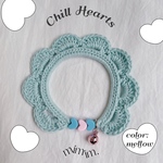 【new!!】Chill Hearts* mellow レース首輪[l-225] 本体¥1300 / 金具付き鈴¥200  7.19 SUN 21:00-