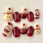 ネイルチップ　りんごネイル🍎