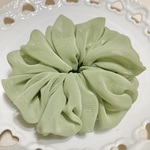 【新色追加✨】ふわもこ❣シフォンシュシュ❤(まっちゃ🍵)
