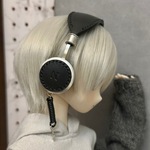 【1/3サイズ】レザーヘッドホン Churchmode（ブラック）